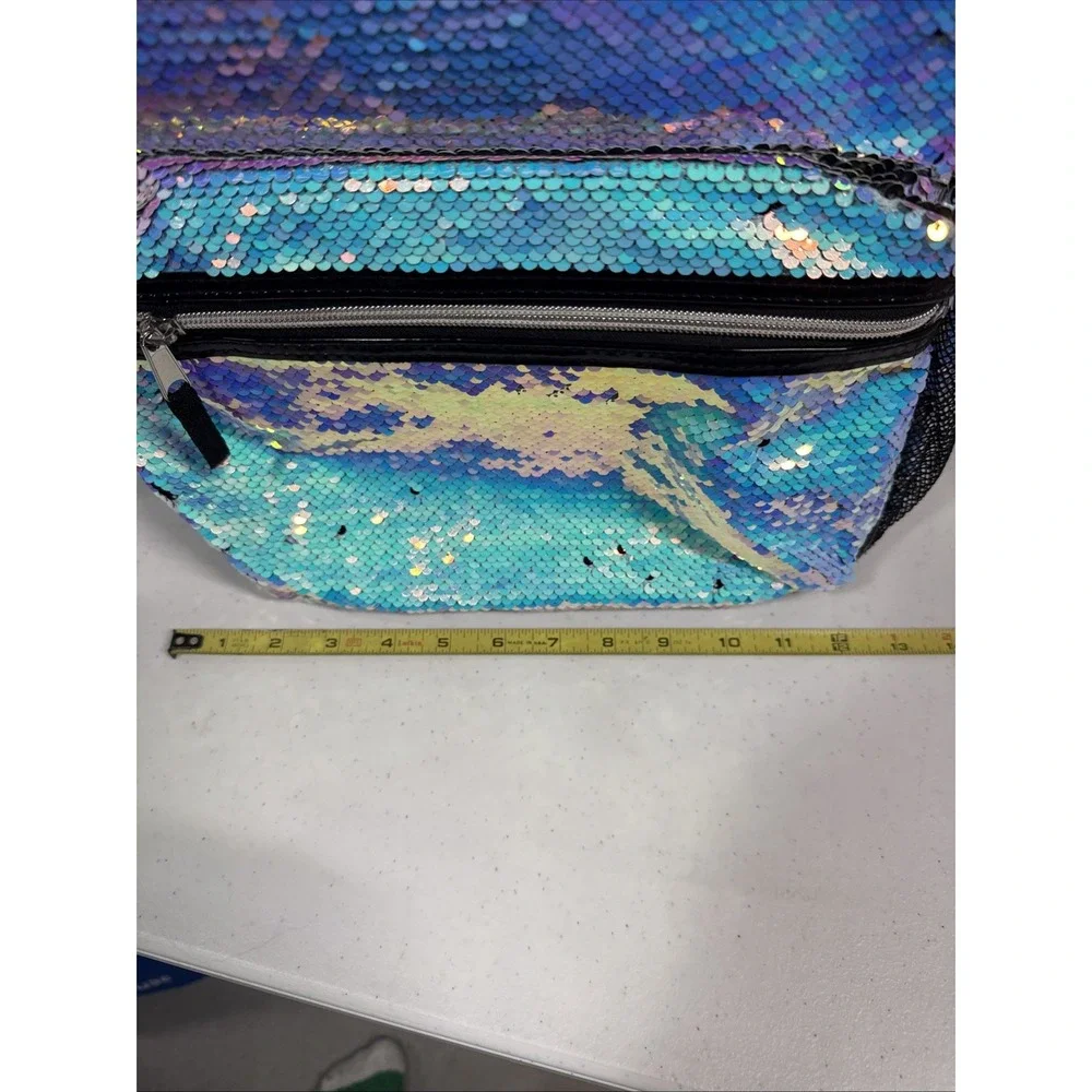 Children's Place Brand Sequined Mermaid Purple Blue Book bag Bagpack